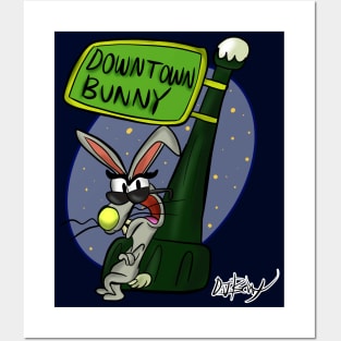 Downtown Bunny Posters and Art